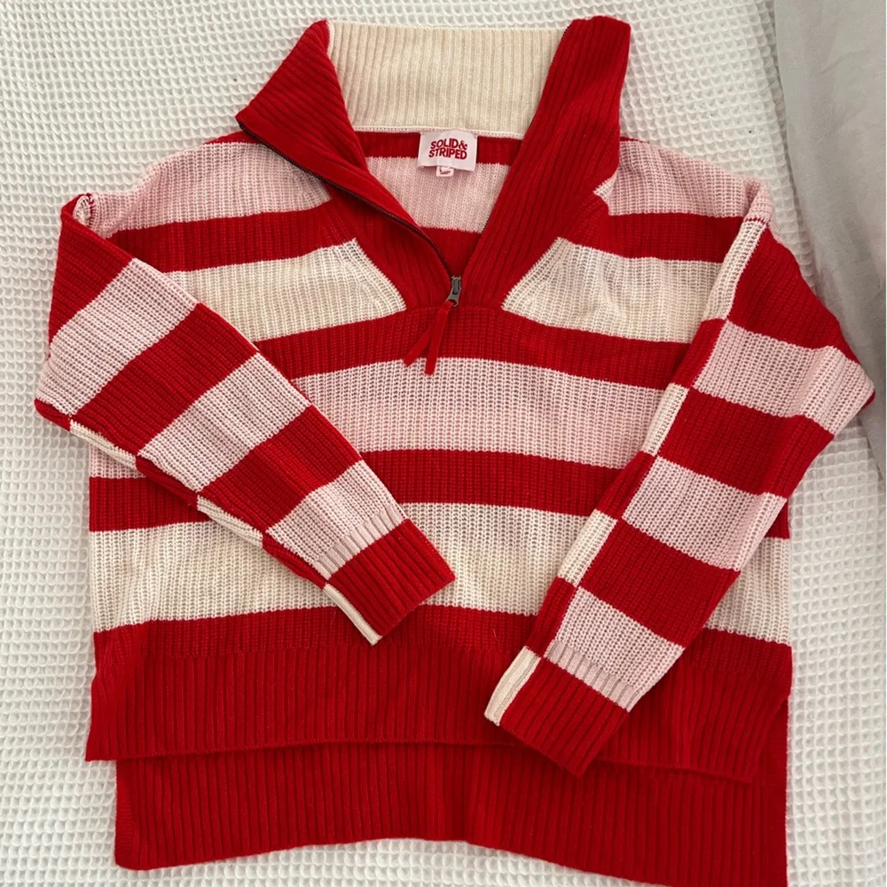 Striped quarter zip sweater from Solid & Striped - Picture 1 of 2